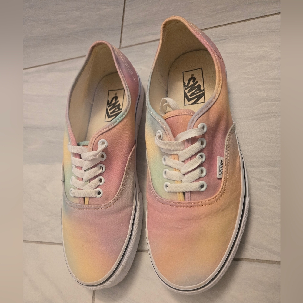 VANS Aura Shift Tye Dye Pastel Sneakers (W 9.5 M 11) Like new condition